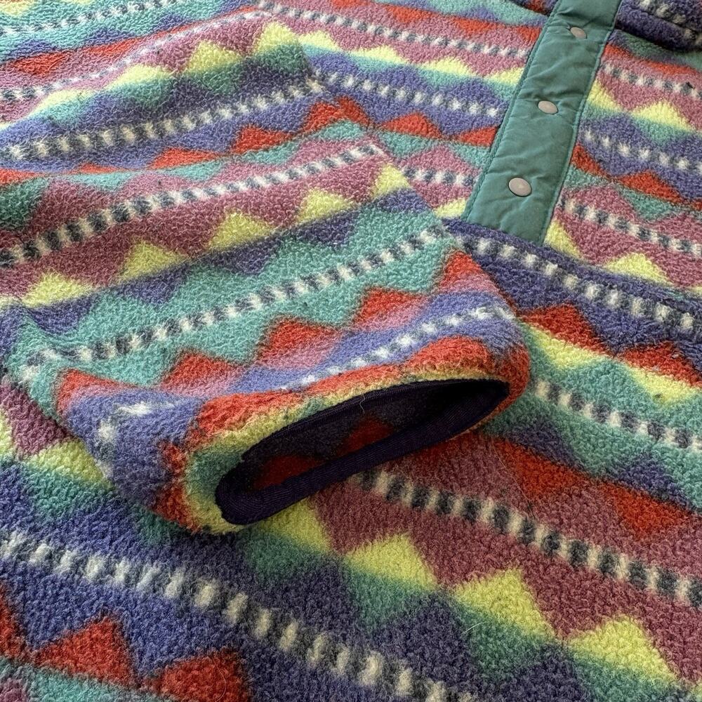 Patagonia Aztec Fleece Jacket Snap T Pullover Synchilla XS Vintage Made In USA - Picture 5 of 16